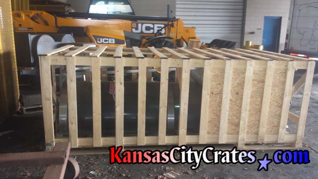 Bitimec Mobile Washer crated for shipping