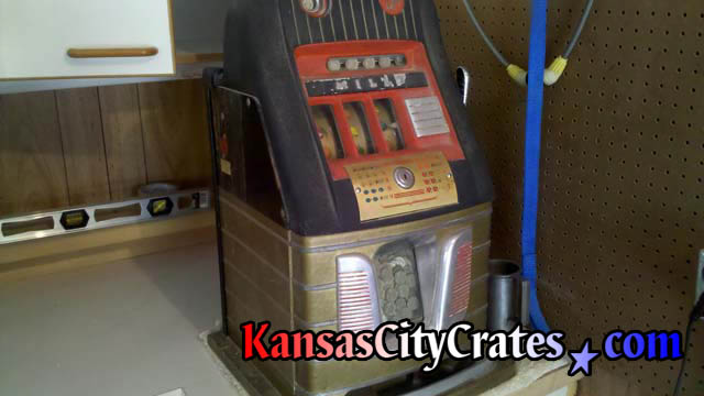Antique arcade slot machine by Mills Novelty Company Chicago IL circa 1930.