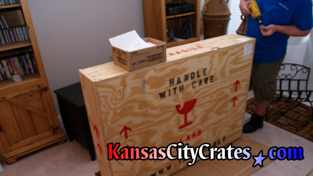 International crates can be opened for inspection by customs if needed.
