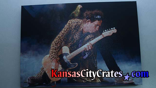 Sebastian Kruger oil painting of Rolling Stones guitarist Keith Richards