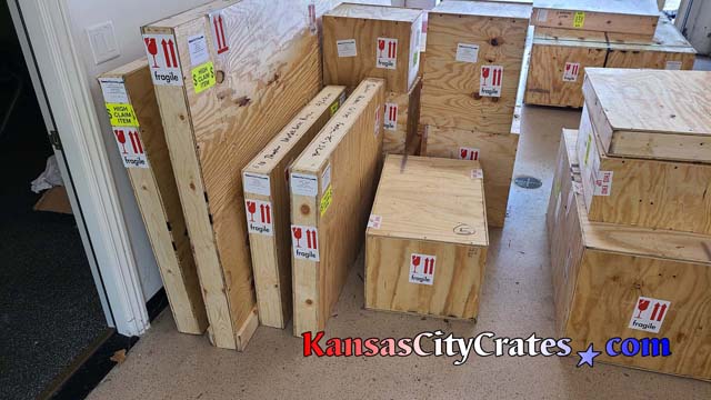 Phase 3 of project solid wall crates shipping to Aspen Colorado