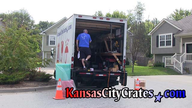 Crate builder assembles crate at home in Warrensburg MO  64093